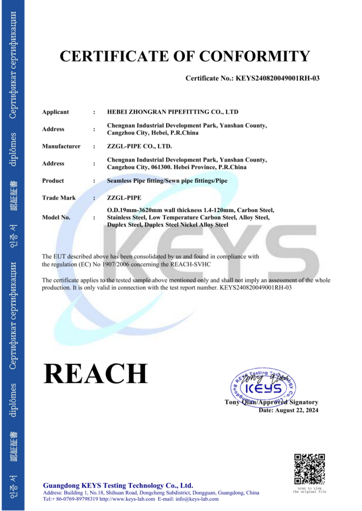 REACH保護健康和安全測試認證